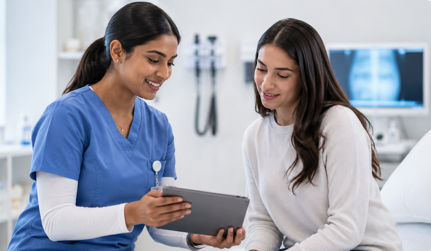 Doctor consulting a patient